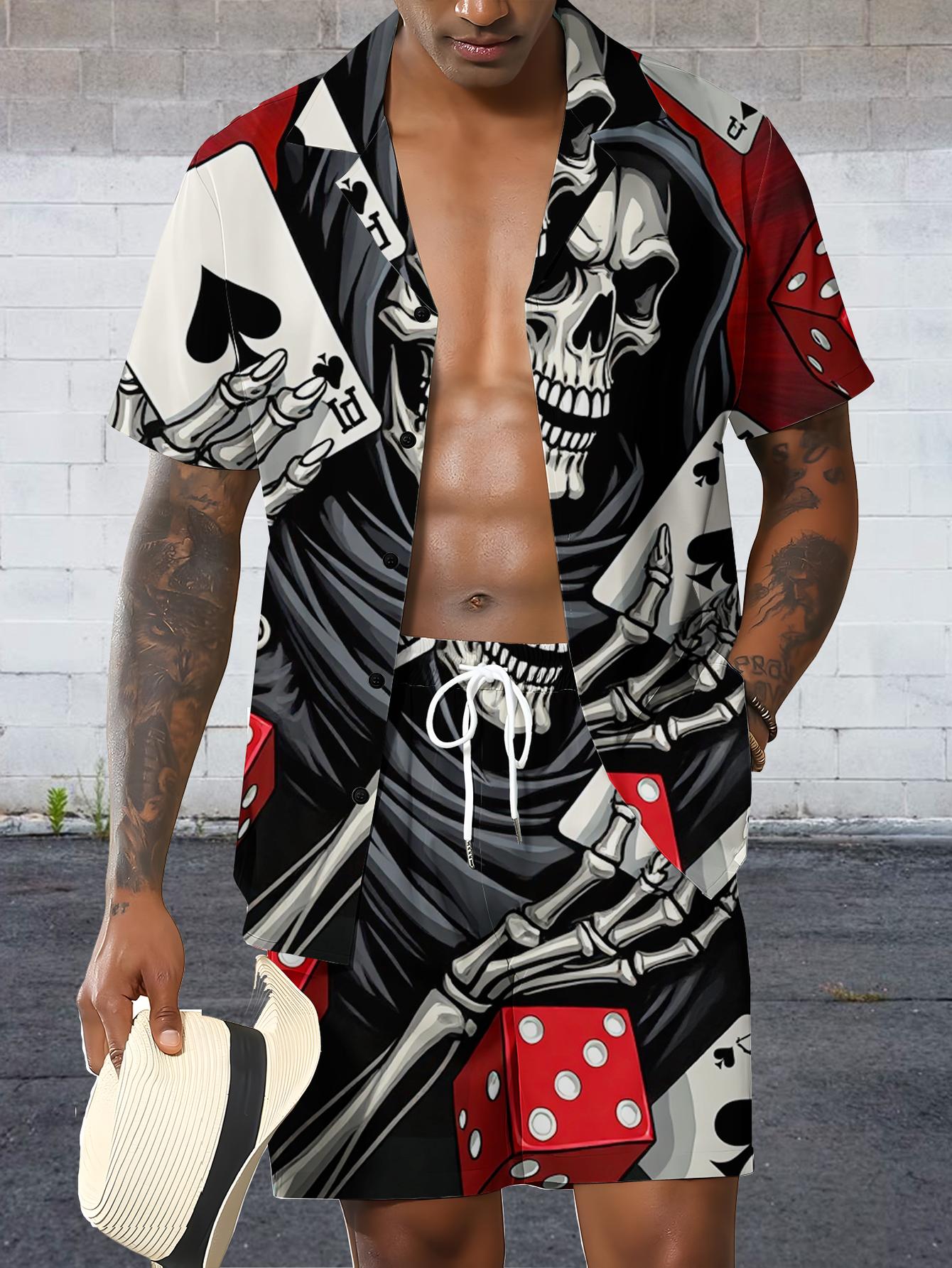 Summer Clothing Drip - Conjunto de Camisa Masculina 2026 Primavera/Verão,