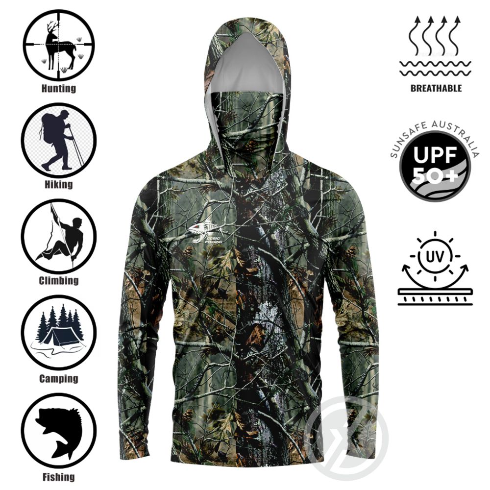 Summer Clothing Trend - Camisa de Pesca com Capuz UPF50+