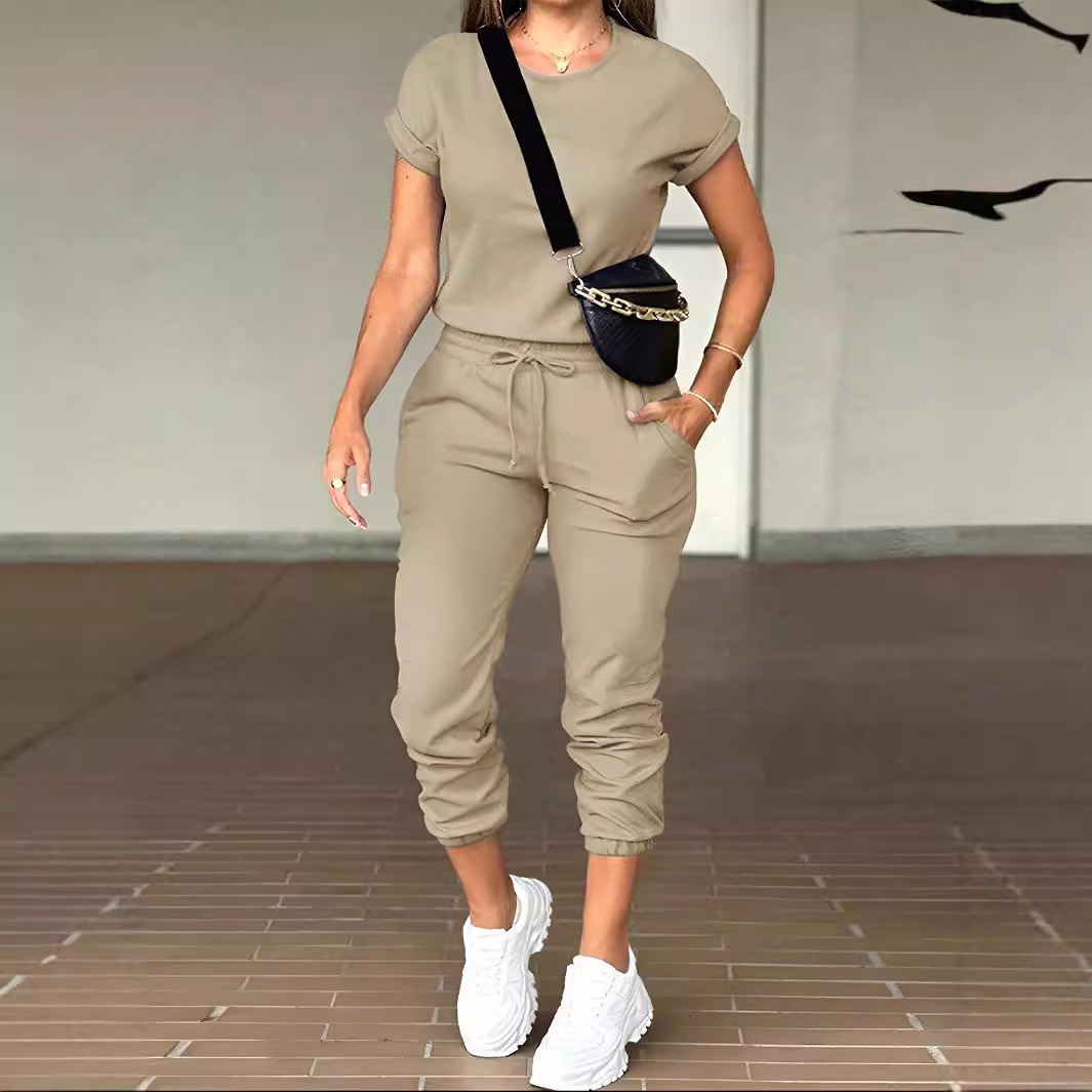 Summer Clothing Work - Conjunto de Calças Femininas em Duas