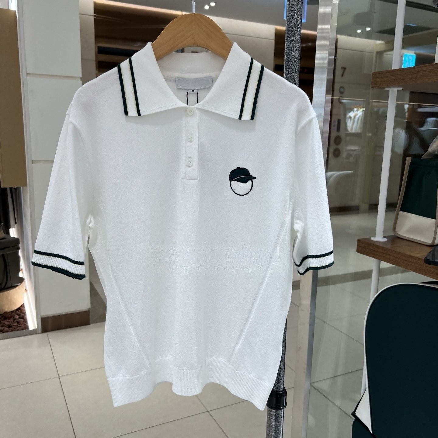 Summer Golf Clothing - Camiseta de Malha Cropped Feminina Estilo