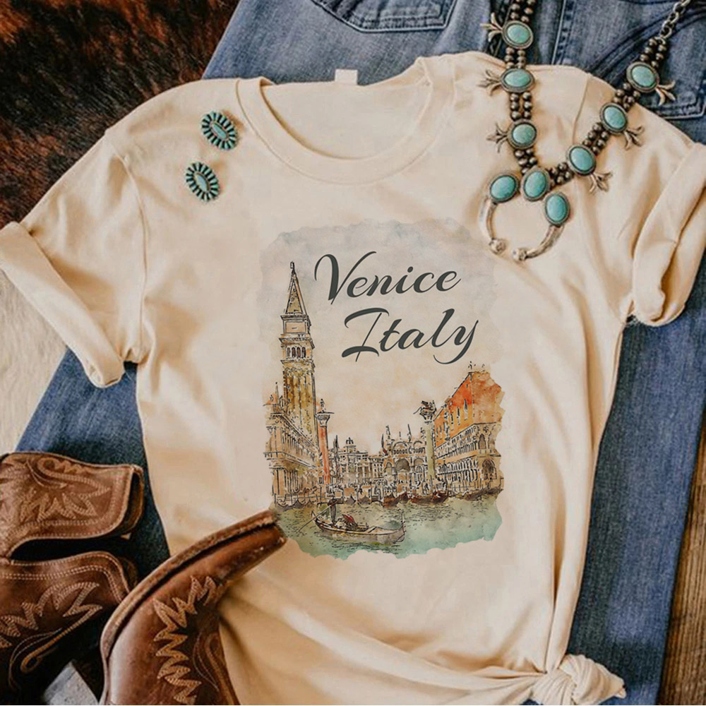 Summer Clothing Italy - Camisetas Femininas da Itália, Camisetas Engraçadas