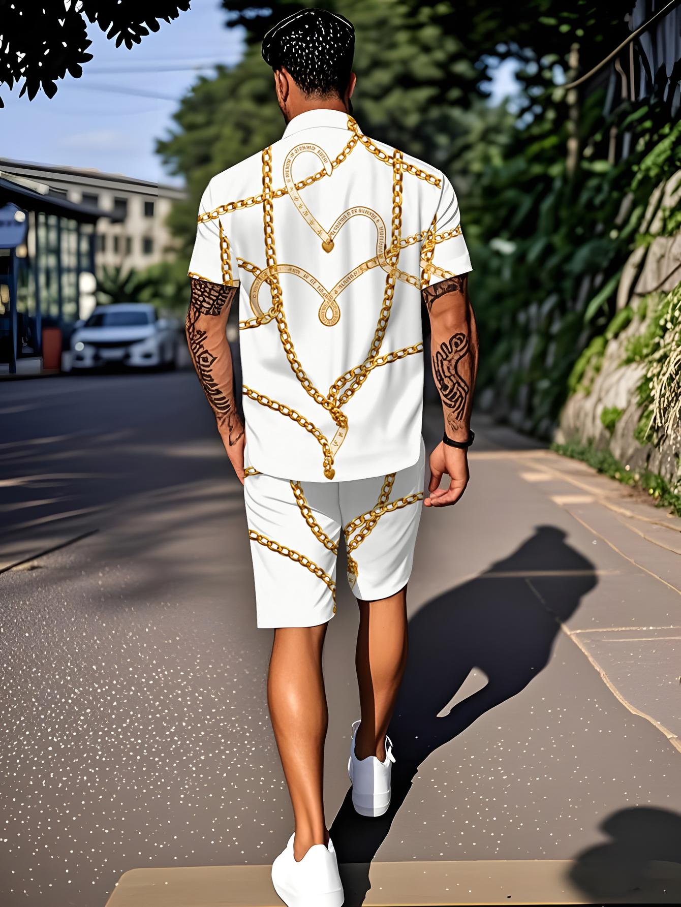 Summer Clothing Drip - Conjuntos de Camisas Masculinas 2026 Primavera/Verão,