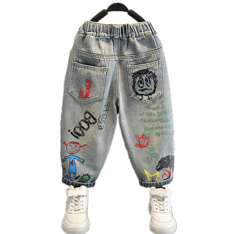 Summer Clothing Drawing - Bebê menino jeans para crianças roupas