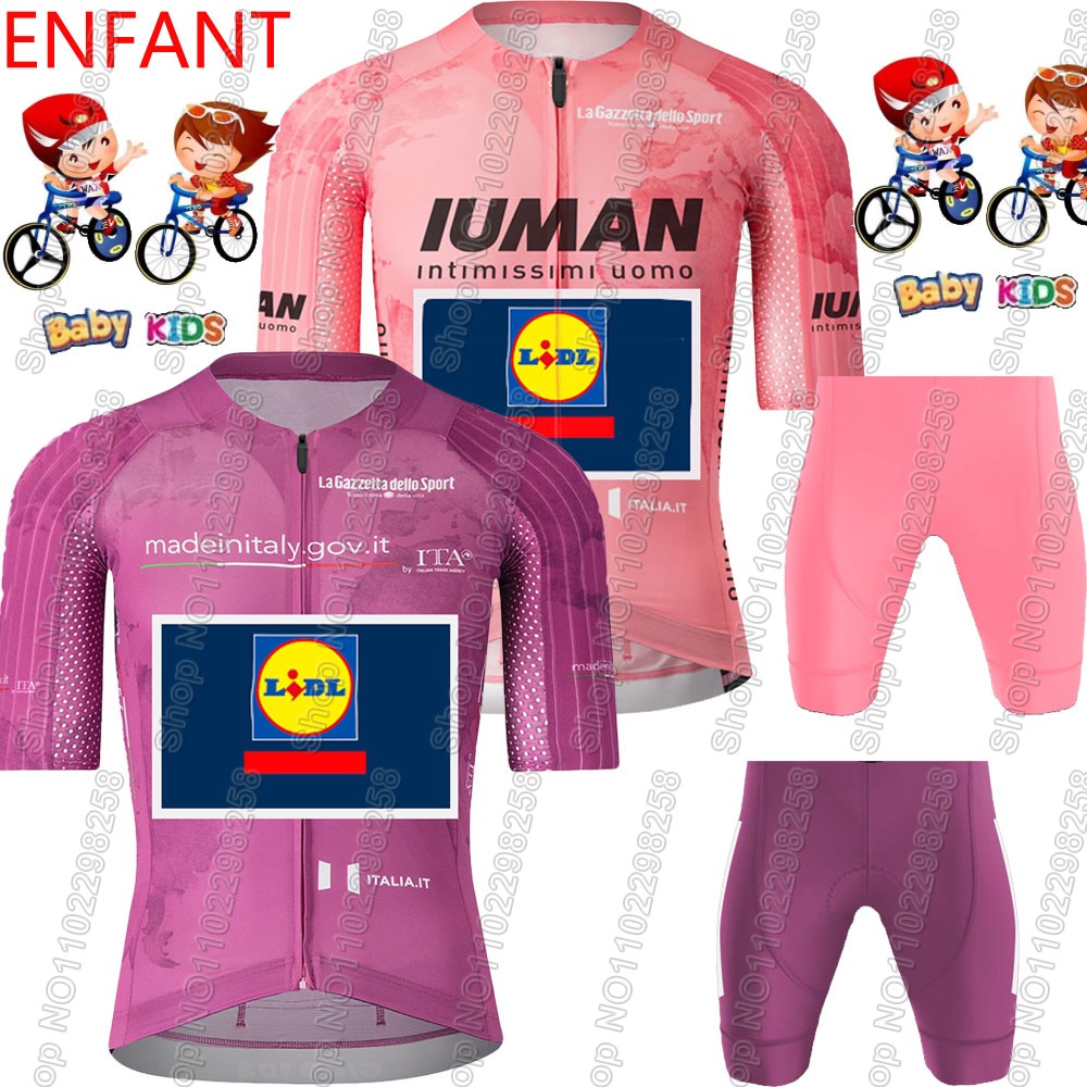 Summer Clothing Italy - 2025 crianças lidl equipe tour de