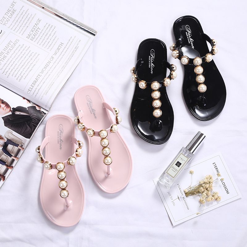Flip Flop Jeweled - Chinelos femininos e senhoras sandálias rhenstone
