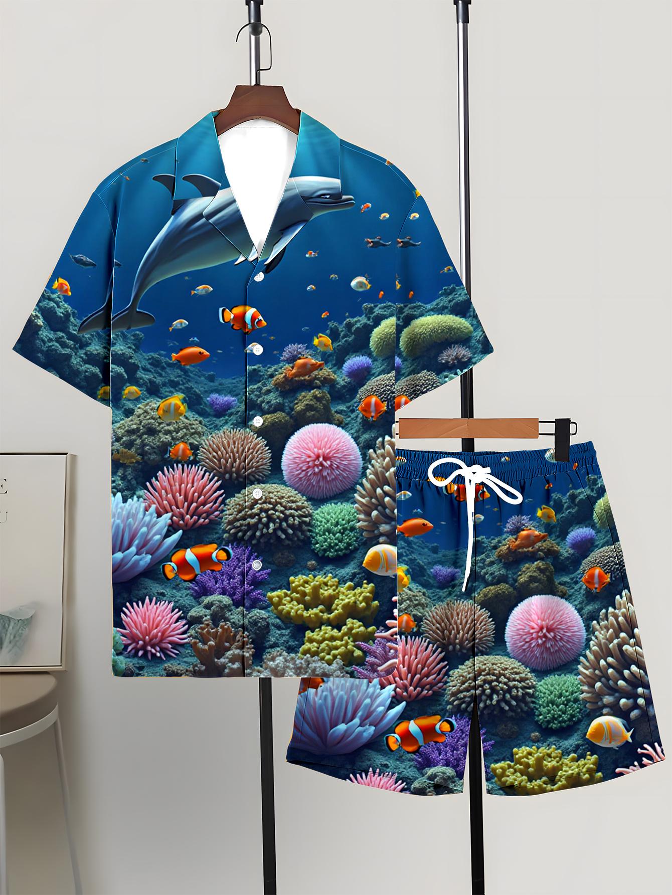 Summer Clothing Drip - Conjuntos de Camisas Masculinas 2026: Conjunto