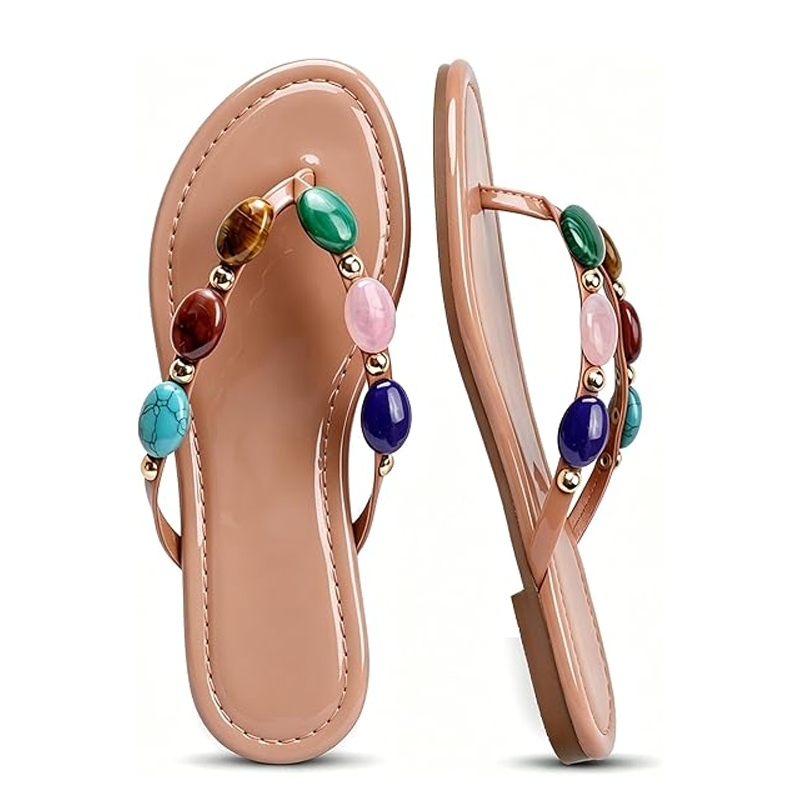 Flip Flop Jeweled - Novas Sandálias Femininas 2026 de Verão