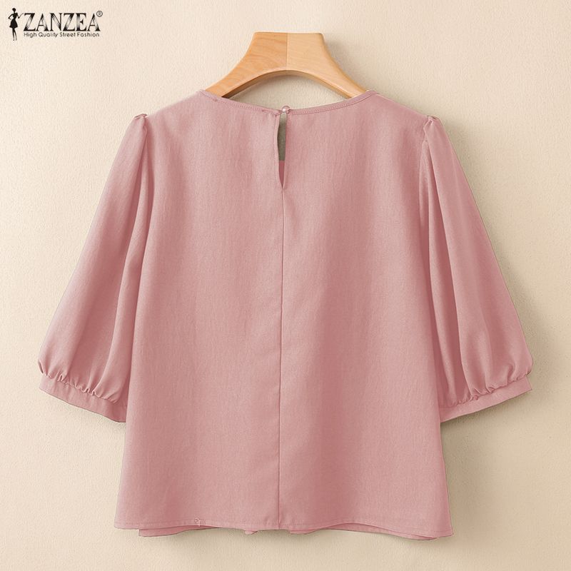 ZANZEA 2026 Blusas Femininas c - Summer Clothing Work avaliação e preço