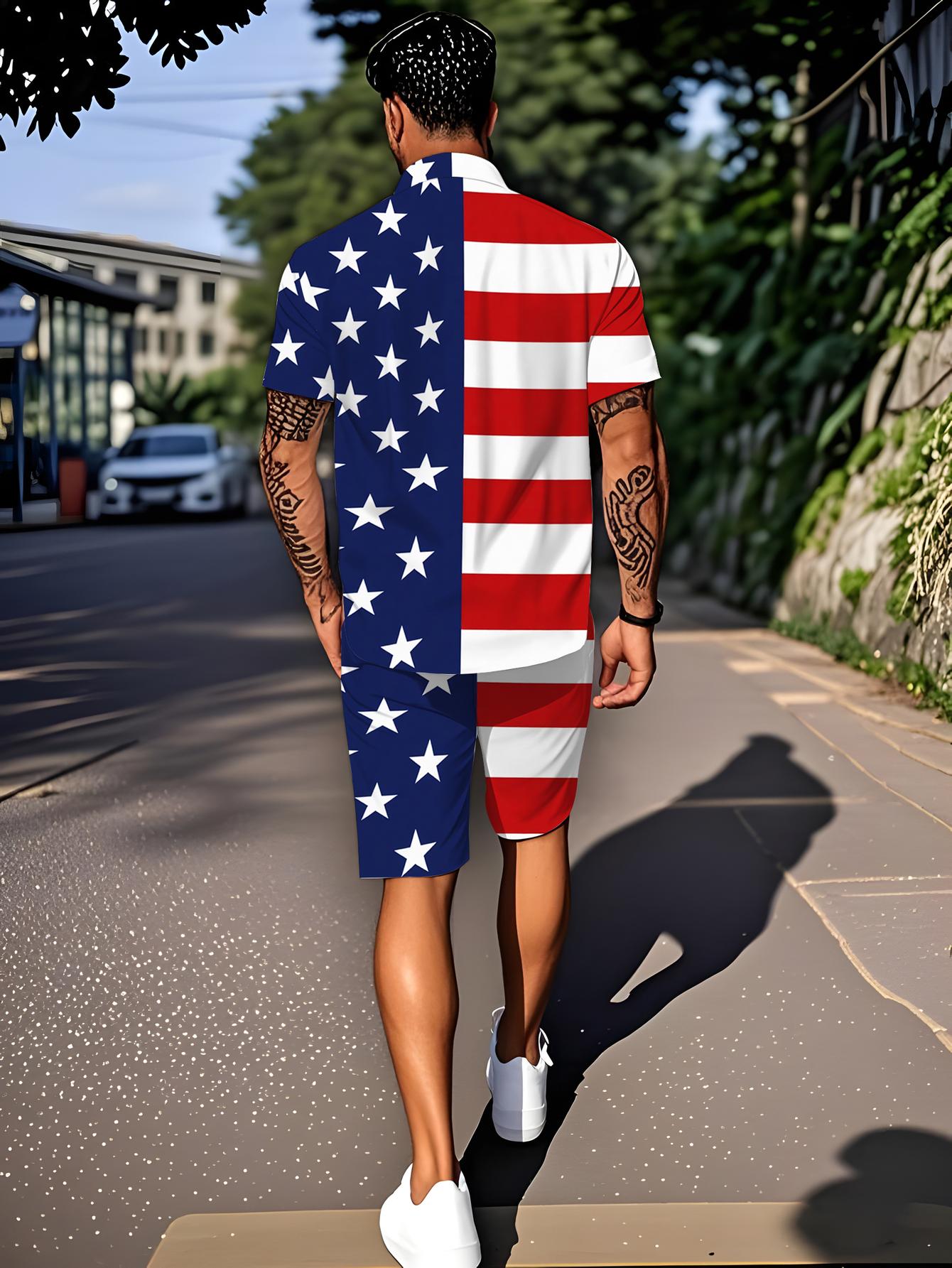 Conjuntos de Camisa Masculina  - Summer Clothing Drip avaliação e preço