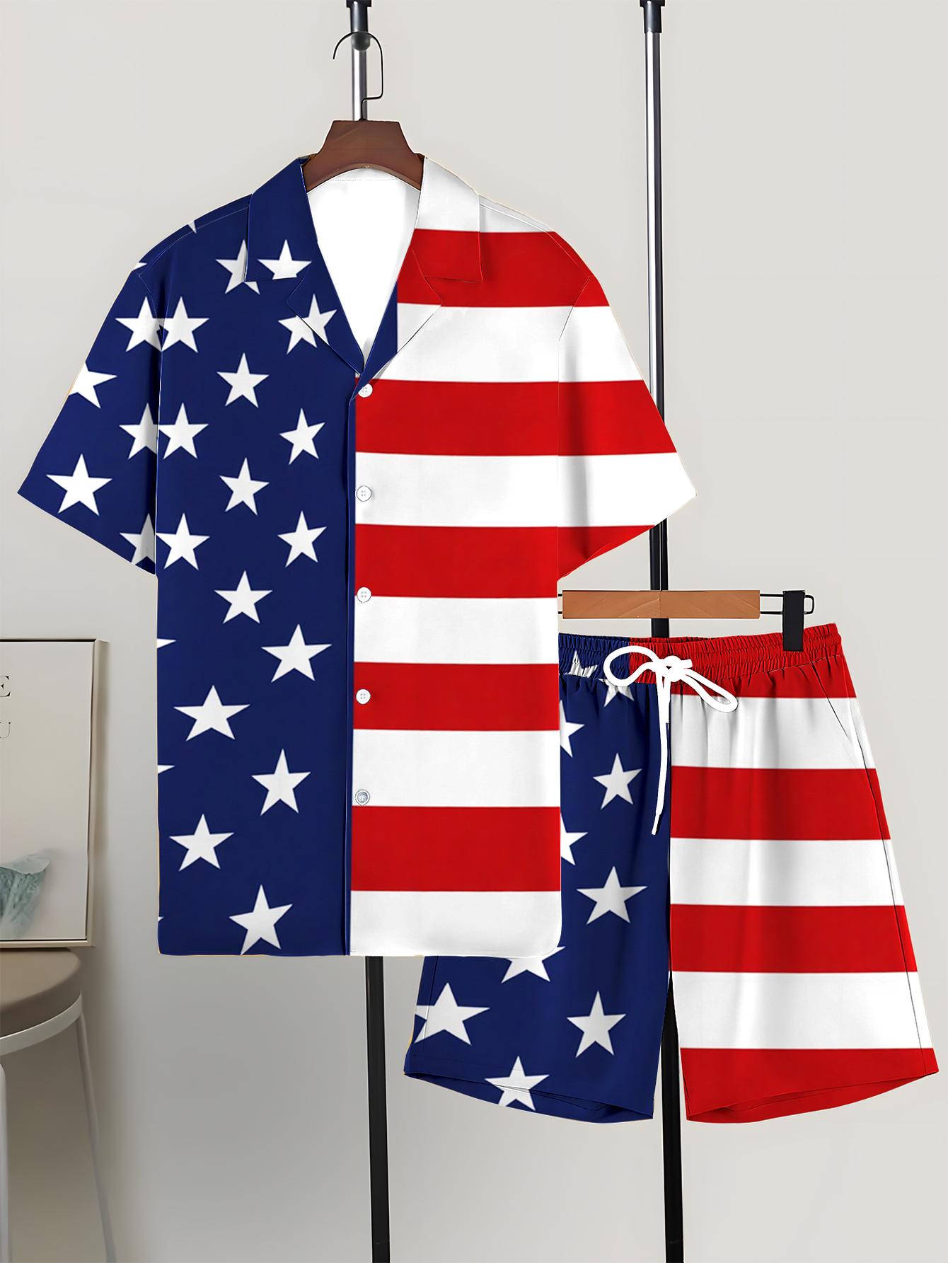 Conjuntos de Camisa Masculina  - Summer Clothing Drip avaliação e preço
