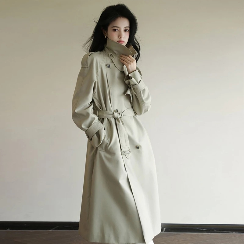 2025 outono feminino trench co - Summer Clothing For Women Over 50 avaliação e preço