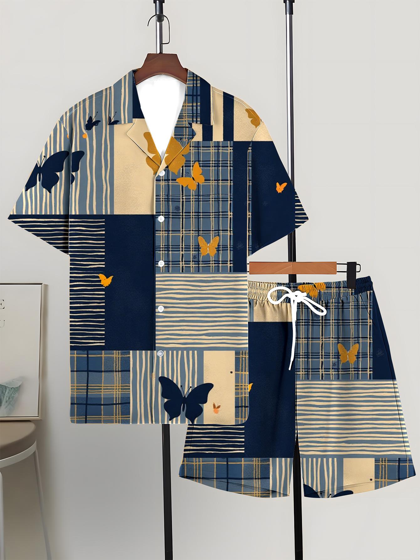 Conjuntos de Camisa Masculina  - Summer Clothing Drip avaliação e preço