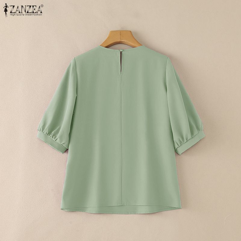 2026 ZANZEA Blusa Feminina de  - Summer Clothing Work avaliação e preço