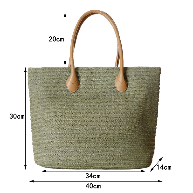 Bolsa de mão feminina, bolsa d - Beach Bag Straw avaliação e preço