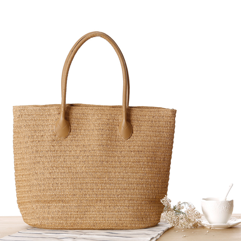 Bolsa de mão feminina, bolsa d - Beach Bag Straw avaliação e preço