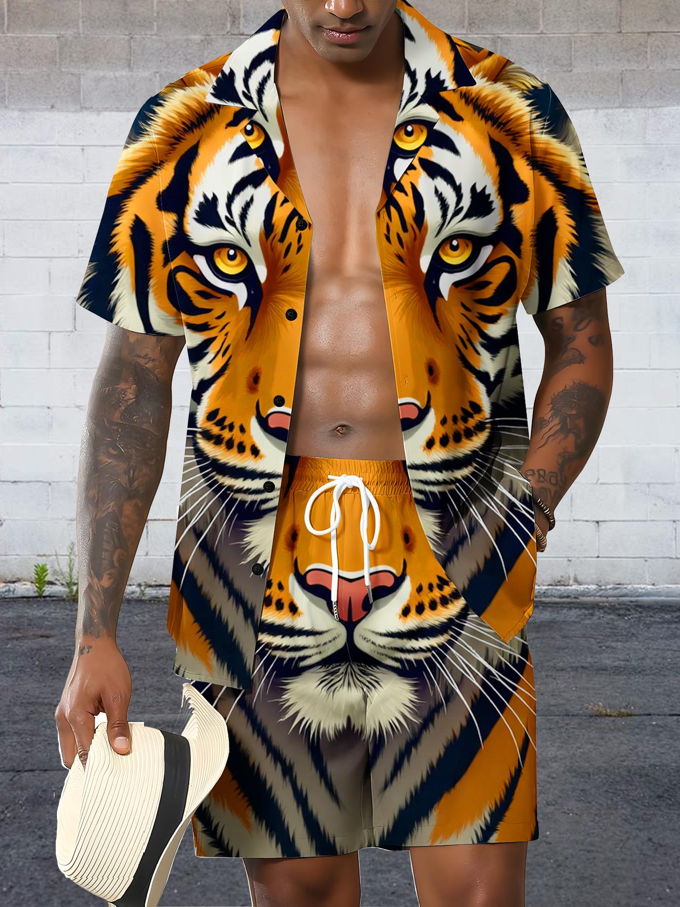 Conjuntos de Camisas Masculina - Summer Clothing Drip avaliação e preço