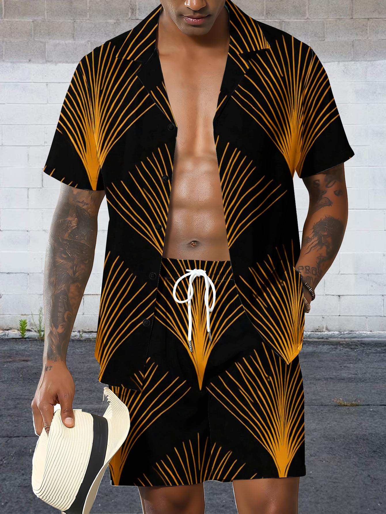 Conjuntos de Camisa Masculina  - Summer Clothing Drip avaliação e preço