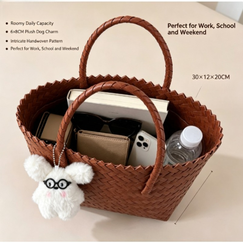 Nova Bolsa de Mão Trançada Ret - Beach Bag Straw avaliação e preço