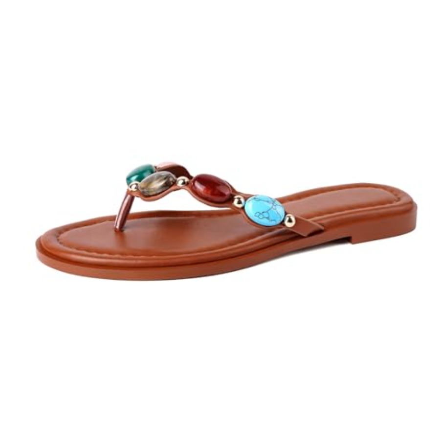 Chinelo de Dedo com Pedrarias  - Flip Flop Jeweled avaliação e preço