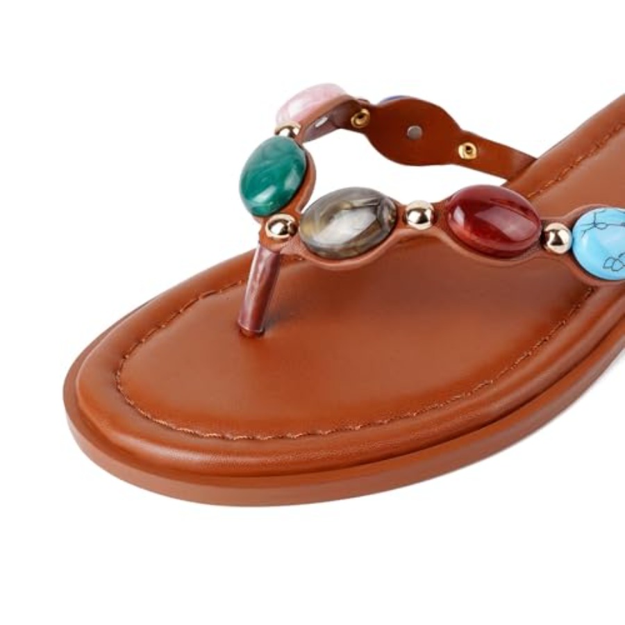 Chinelo de Dedo com Pedrarias  - Flip Flop Jeweled avaliação e preço