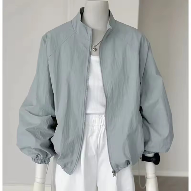 Mulheres coreanas manga compri - Crew Clothing Summer Jacket avaliação e preço