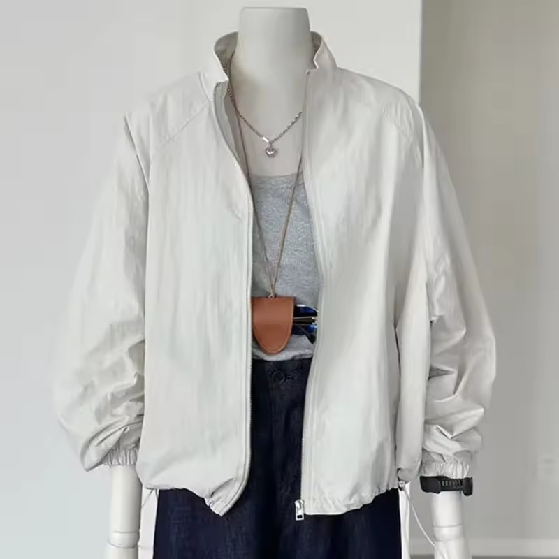 Mulheres coreanas manga compri - Crew Clothing Summer Jacket avaliação e preço