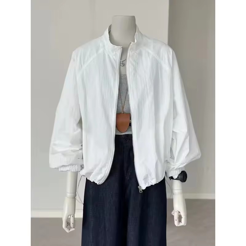 Mulheres coreanas manga compri - Crew Clothing Summer Jacket avaliação e preço