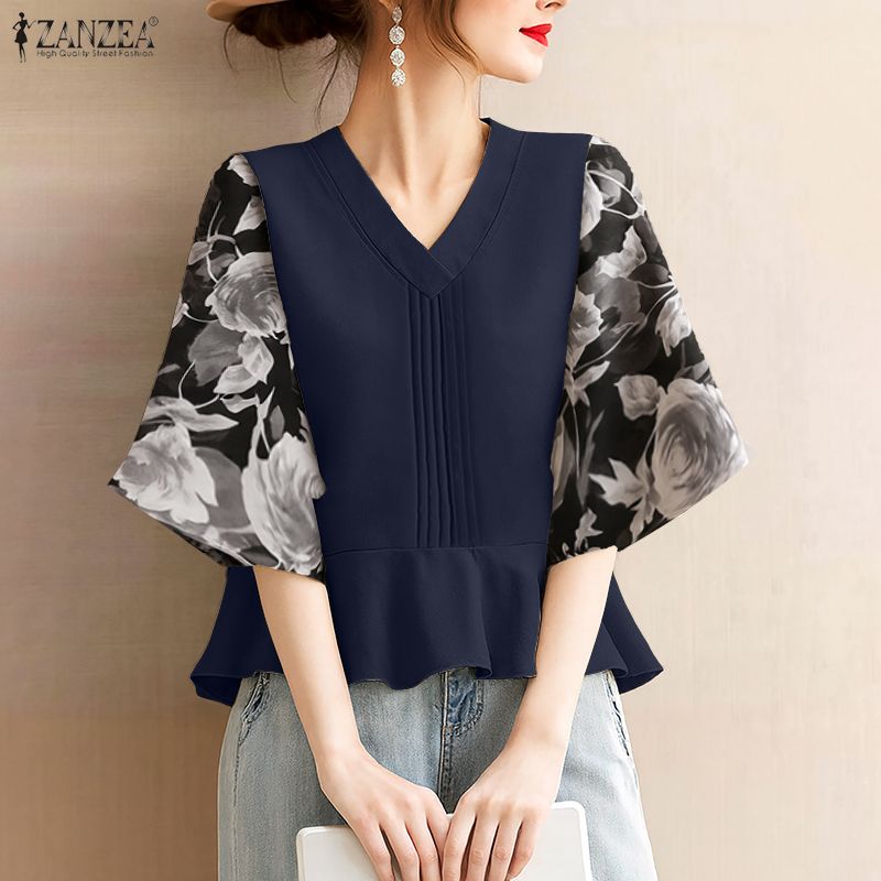 ZANZEA Blusa feminina de verão - Summer Clothing Work avaliação e preço