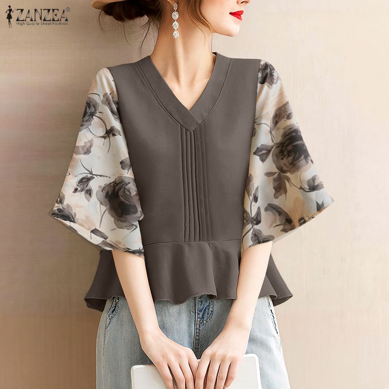 ZANZEA Blusa feminina de verão - Summer Clothing Work avaliação e preço