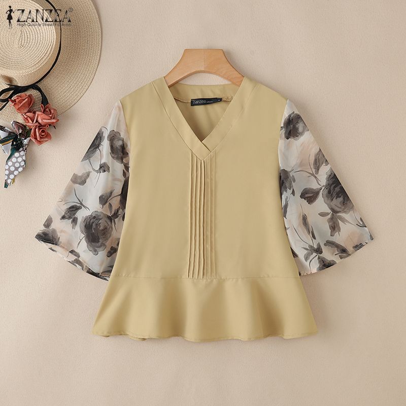 ZANZEA Blusa feminina de verão - Summer Clothing Work avaliação e preço
