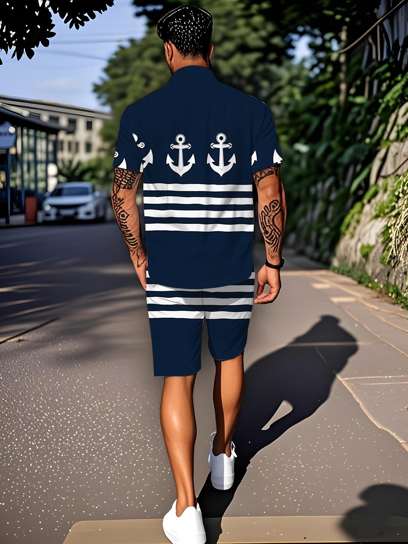 Conjuntos de Camisa Masculina  - Summer Clothing Drip avaliação e preço