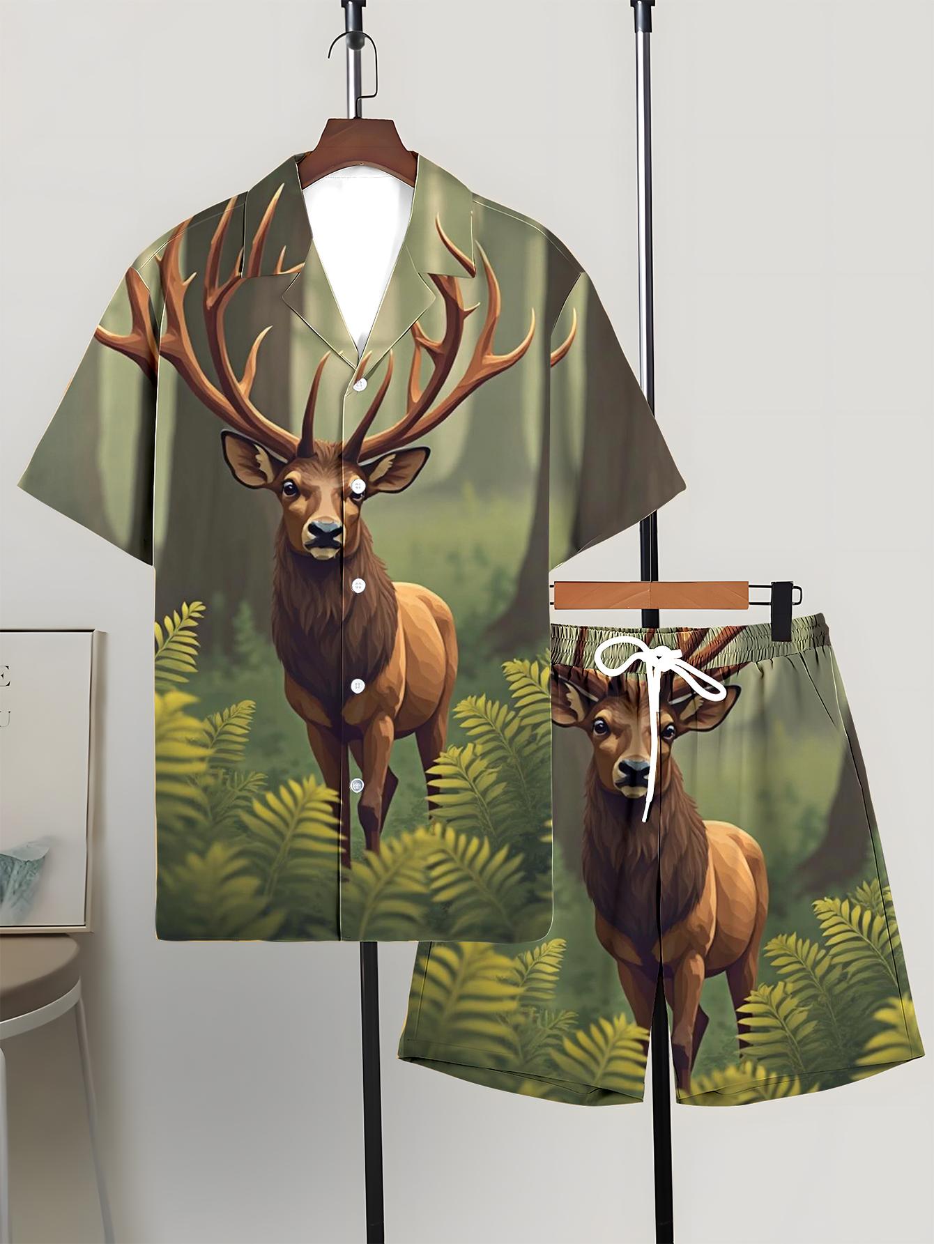 Conjuntos de Camisas Masculina - Summer Clothing Drip avaliação e preço
