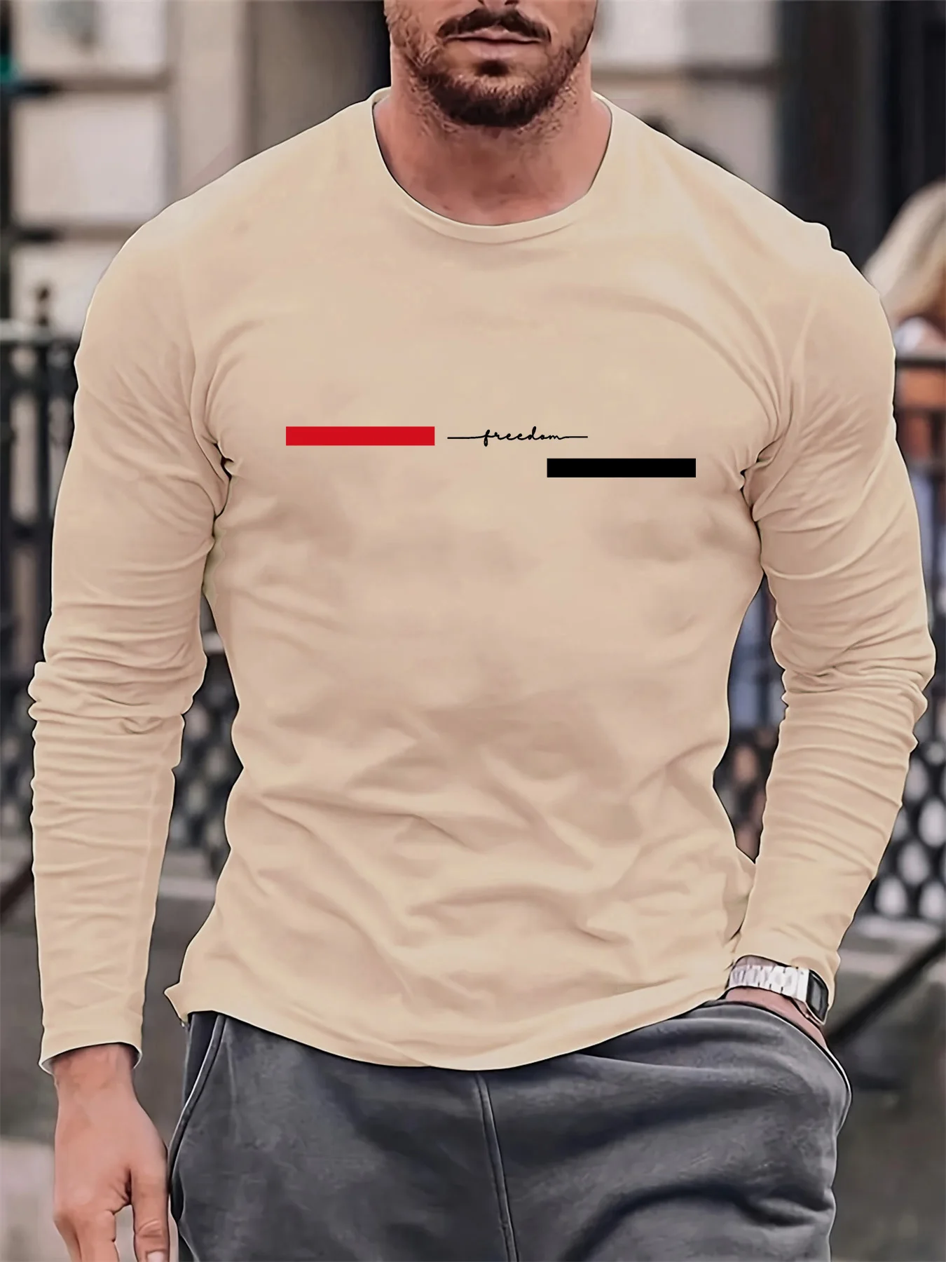 Camiseta masculina de manga co - Summer Clothing Trend avaliação e preço