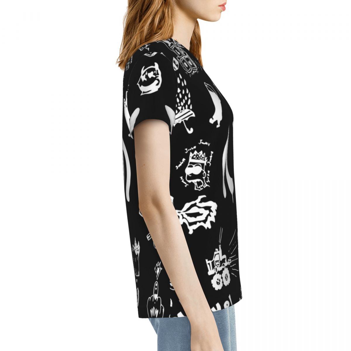 Camiseta feminina com desenhos - Summer Clothing Drawing avaliação e preço
