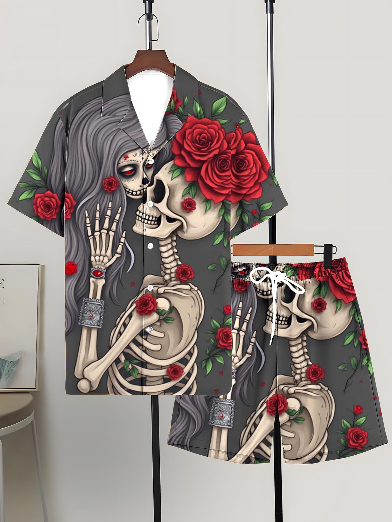 Conjuntos de Camisas Masculina - Summer Clothing Drip avaliação e preço