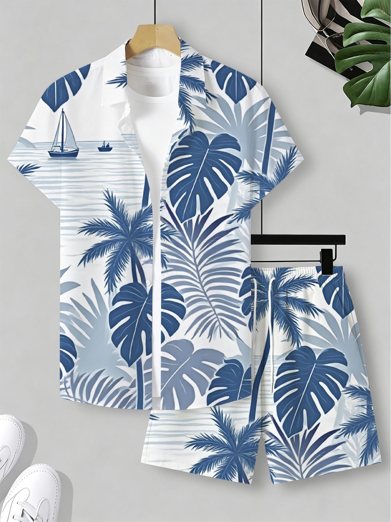 Conjuntos de Camisas Masculina - Summer Clothing Drip avaliação e preço