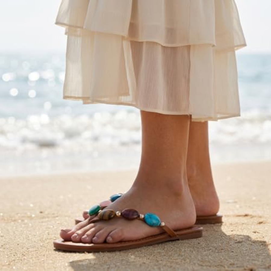 Sandálias Femininas com Pedrar - Flip Flop Jeweled avaliação e preço