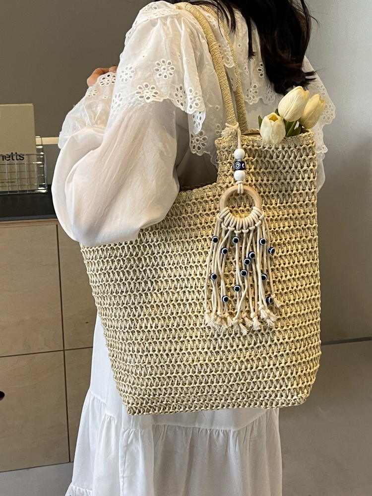 Bolsa de Praia Grande de Palha - Beach Bag Straw avaliação e preço