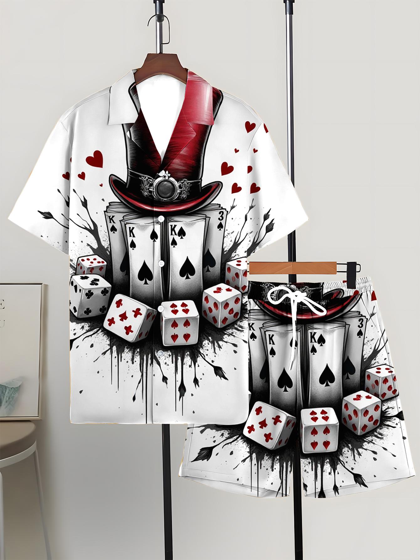 Conjuntos de Camisas Masculina - Summer Clothing Drip avaliação e preço