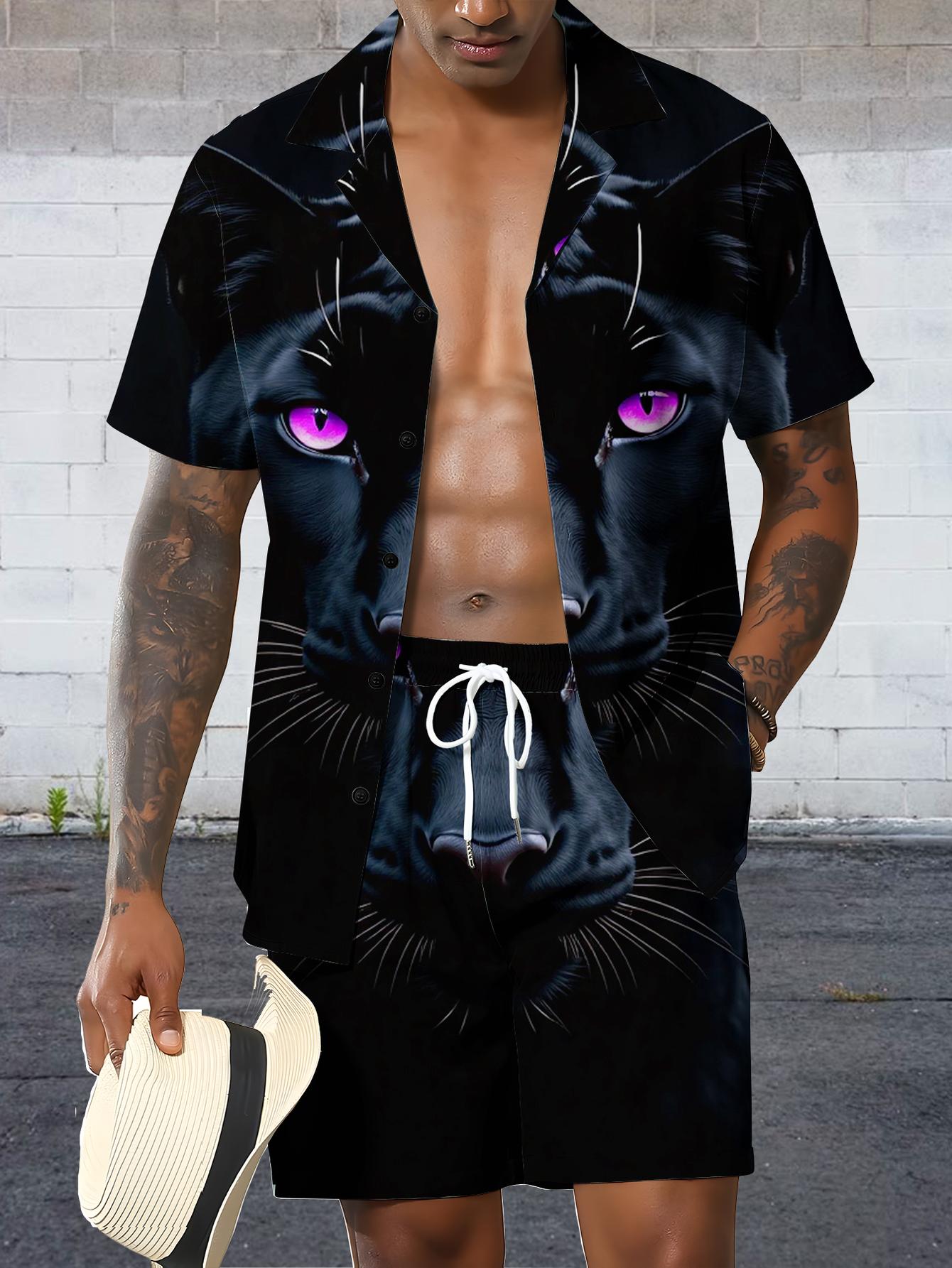 Conjuntos de Camisas Masculina - Summer Clothing Drip avaliação e preço