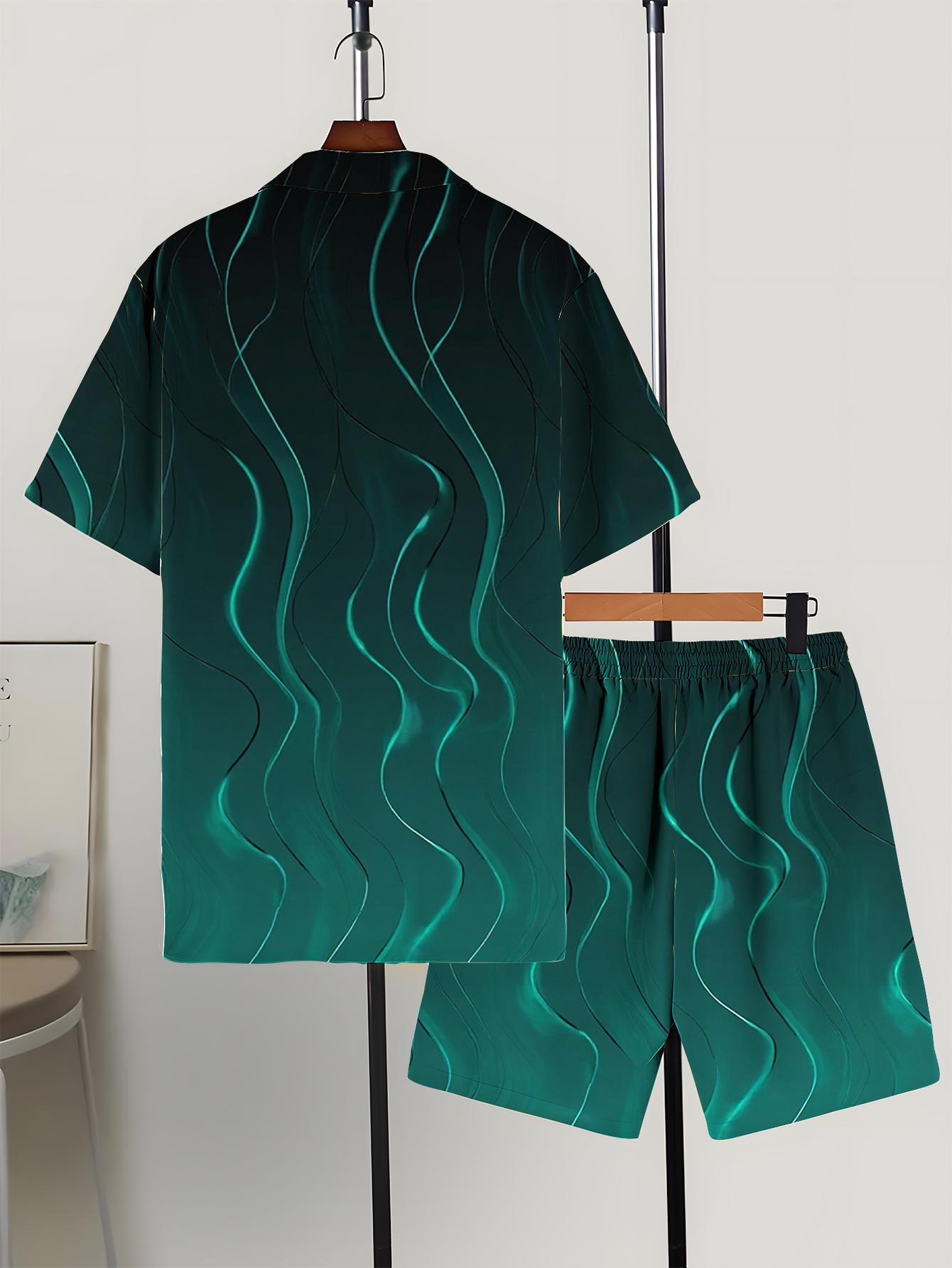Conjuntos de Camisas Masculina - Summer Clothing Drip avaliação e preço